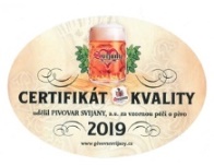 certifikát kvality 2019
